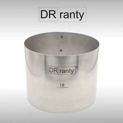 Opaska rant stały obręcz do tortu ciasta forma średnica 18cm wysokość 14cm Dorosiowe Ranty